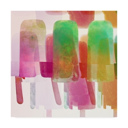 Color Bakery 'Popsicles 1' Canvas Art,24x24